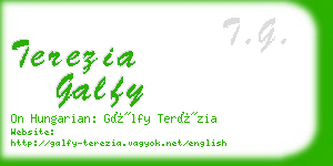 terezia galfy business card